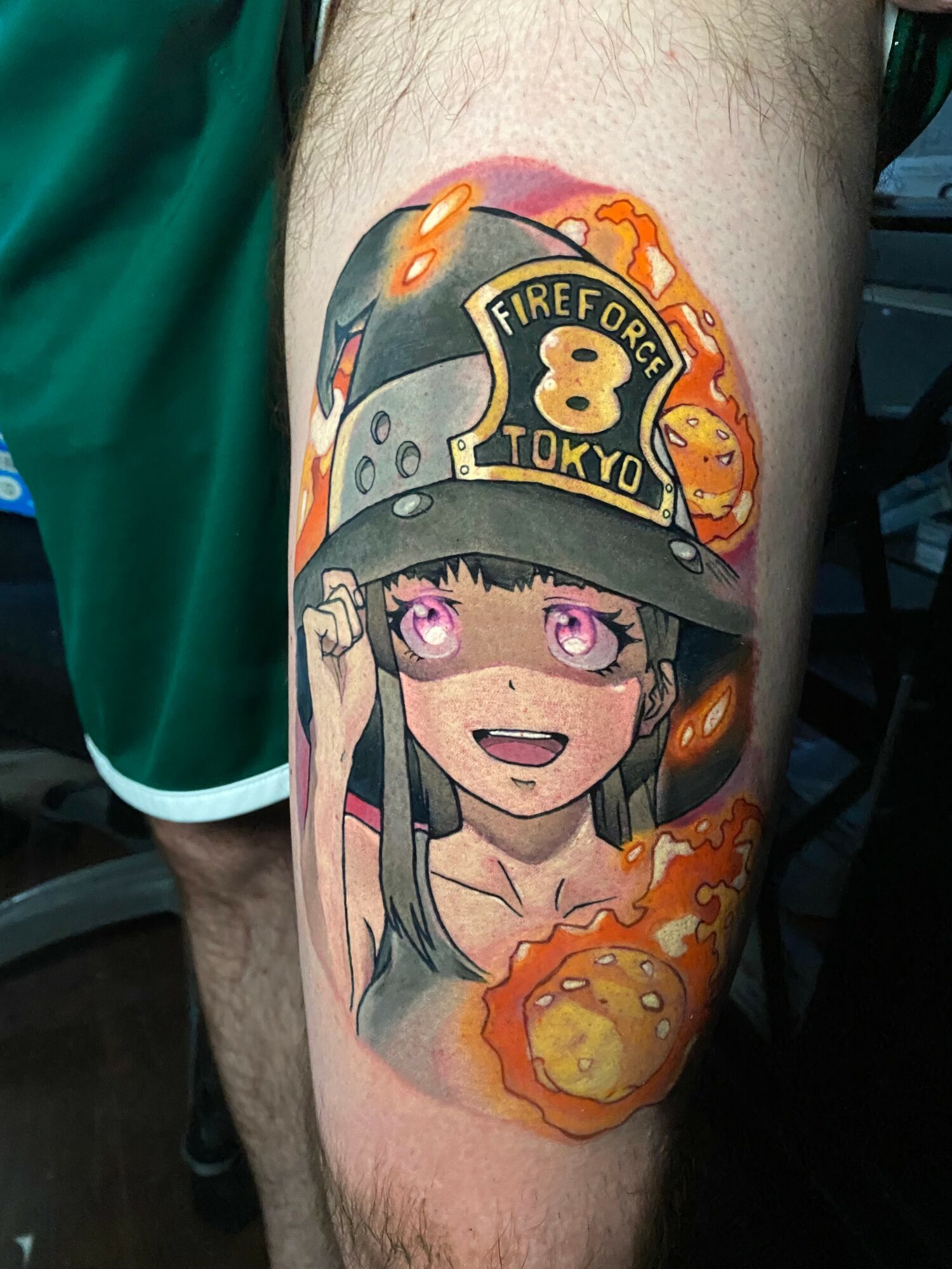 So happy with my first anime tattoo By Chris Mesi in Woodbury New Jersey   rtattoos