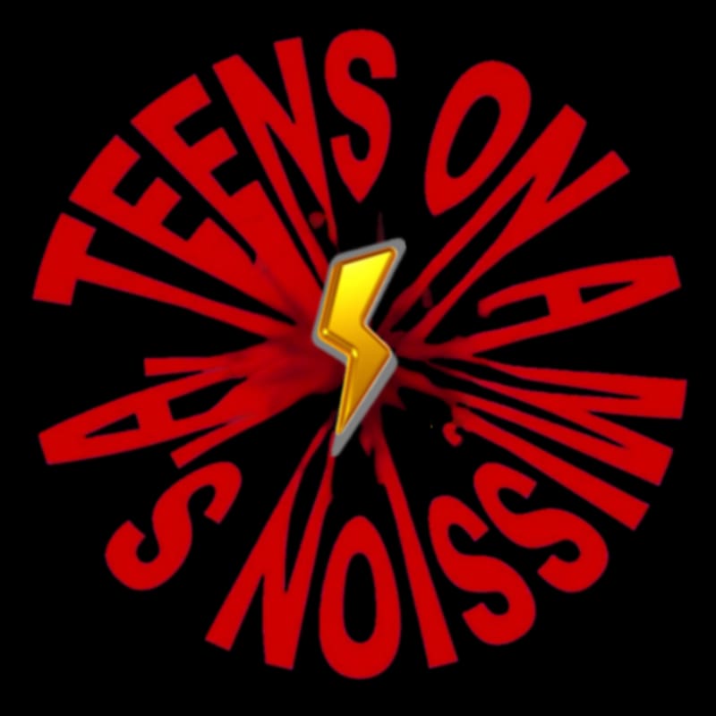 Clock with lightning bolt and red text radiating outward, reading 'Tensions on the clock'.